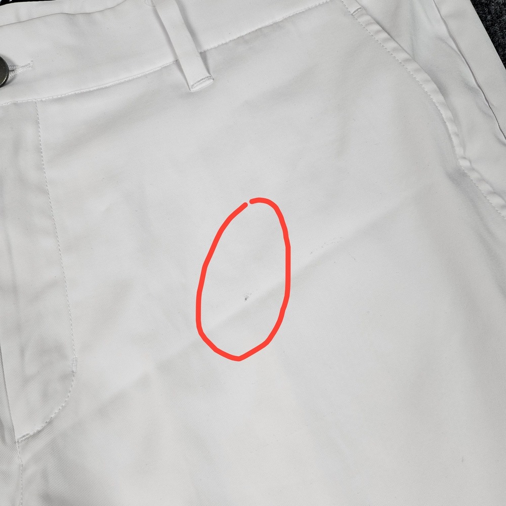 Primo Golf Joggers Pant Men 38 Short White Performance Tapered Ankle Zip Stretch - Picture 3 of 9